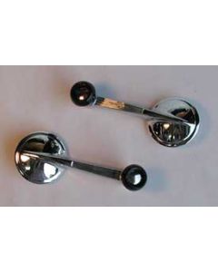 Window Crank Handles, Good Quality, Pair, 1955-1957