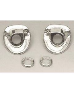 Chevy Windshield Wiper Escutcheons, 1957