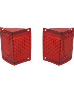 Taillight Lenses 70-72 Red, Pair (reproduction)