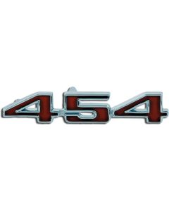 El Camino Tailgate Emblem, 454, Red, 1970-1972