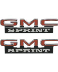 Gmc Sprint Emblems 73-77 Roof Side Panel, Pair