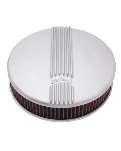Edelbrock 41179 Air Cleaner; Classic; Finned; Single Carburetor; 14In. Round; As Cast
