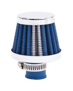 Edelbrock 43513 Valve Cover Breathers; 9Mm Inlet; Blue/Chrome