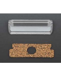 Chevy License Plate Light Lens, Clear, With Gasket, 1957