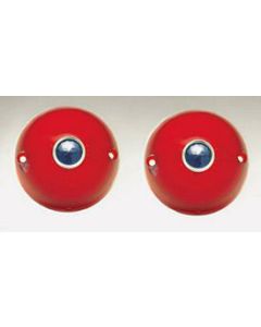 Chevy Taillight Lenses, With Blue Dots, 1956