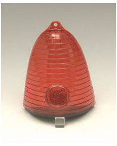 Chevy Outer Taillight Lenses, Red, 1955