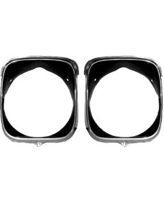 El Camino Headlight Bezels, Inner & Outer, Left, 1969