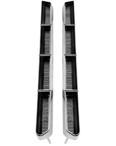 El Camino Hood Louver Inserts, Super Sport, 1966