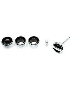 El Camino Dash Bezel Nut Sets Ignition, Lighter, Headlamp Switch, Wiper Bezel Nuts, 1968