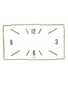 Chevy Clock Face Lens, Westclox, 1957