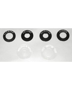 Chevy Dash Bezel Indicator Set, 150 & 210, Without Chrome Backing, 1955-1956