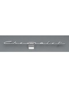 Chevy Speaker Script Emblem, With Chevrolet Word, 150, 120,1955-1956