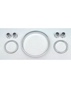 Instrument Cluster Bezel Set,Chrome,1957