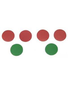 Dash Indicator Light Lens Disc Set, 1957