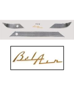 1955 Chevy Dash Trim, Bel Air, No Radio Holes