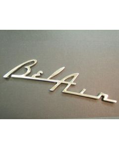 Chevy Speaker Script Emblem, Bel Air, Chrome, 1955-1956