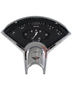 Chevy Gauge Kit, Classic Instruments, BelEra II, Black, 1955-1956