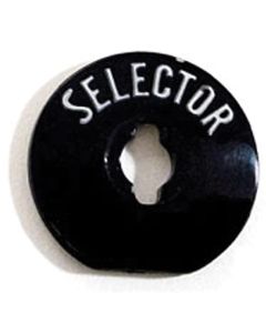 Chevy Radio Selector Bezel Insert, Plastic, 1957