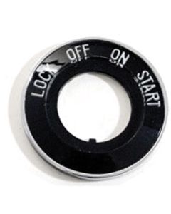 Chevy Ignition Bezel, Chrome, With Plastic Insert, Bel Air,1955-1956