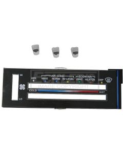 El Camino Heater And Air Conditioning Control Panel Lens & Knobs, 1978-1982
