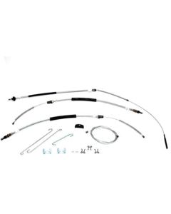 1964-1967 El Camino Parking Brake Cable Kit, With TH350 Or Manual Transmission, Stainless Steel