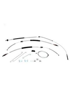 El Camino Parking Brake Cable Kit, Without TH400 Transmission, Stainless Steel, 1973-1977