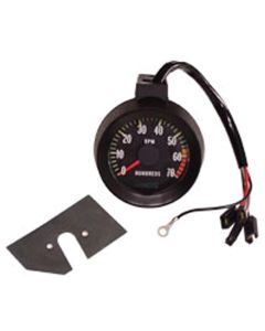 El Camino Tachometer, 6000 RPM Red Line, 1967