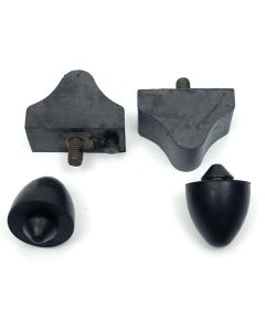 Front Control Arm Bumpers, Rubber 64-72 Lowers & Uppers, Kit