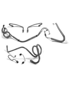 El Camino Full Brake Line Set, Manual Drum, Stainless Steel, 1969-1972
