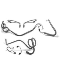 El Camino Full Brake Line Set, Power Disc Lines For Conversion, Stainless Steel, 1968-1972
