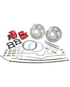 El Camino Disc Brake Conversion Kit, Rear, Non-PowdercoatedCalipers, 1968-1972