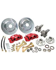 El Camino Disc Big Brake Conversion Kit, Front, With 2" DropSpindles, 1959-1960