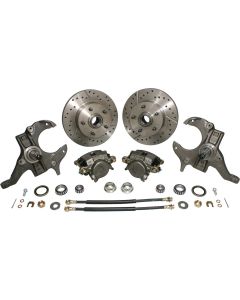 El Camino Disc Brake Conversion Kit, Front, With 2" Drop Spindles, 1964-1972