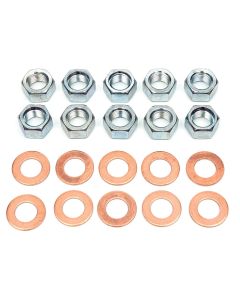 El Camino Rear End Center Section To Housing Nuts & Copper Washers, 1959-1960