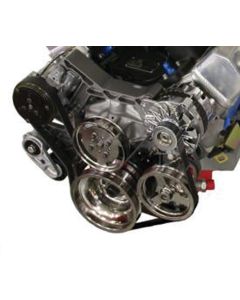 El Camino Vintage Air Front Runner Serpentine System, SmallBlock, With Power Steering, Hard Coated Pulleys & Anodized Brackets
