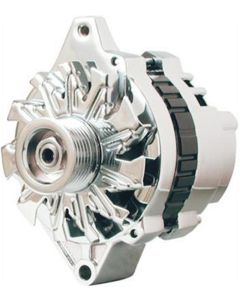 El Camino Vintage Air Front Runner 140 Amp Alternator, Polished Finish, Chrome Pulley