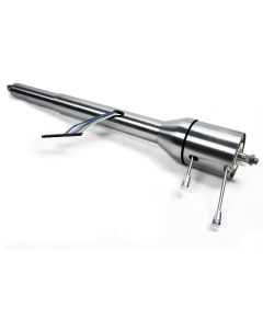 El Camino Steering Column, Right Hand Drive, Paintable Steel, ididit, For Cars With Floor Shift Transmission, 1967-1968