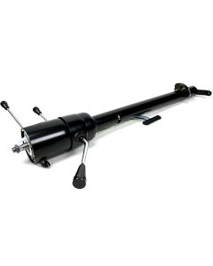 1964-1965 El Camino Ididit Steering Column, Tilt,  Black Powder Coat,With Column Shift