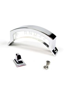 El Camino Ididit Shift Indicator Housing & Pointer, With 4 Speed Lens, Chromed Aluminum, For Columns