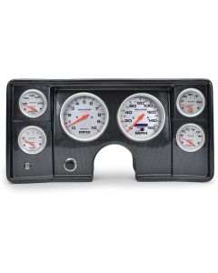 El Camino Instrument Cluster Panel, Carbon Fiber Finish, With Ultra-Lite Gauges, 1978-1981