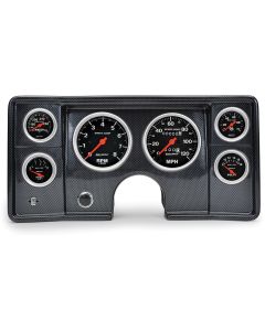 El Camino Instrument Cluster Panel, Carbon Fiber Finish, With Sport Comp Gauges, 1978-1981