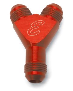 Edelbrock 76571 8An Y-Fitting Red
