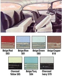 Chevy Interior Package Kit, 2-Door Hardtop, Bel Air, 1956