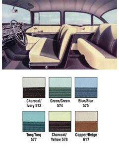 Chevy Interior Package Kit, 4-Door Sedan, Bel Air, 1956