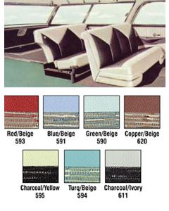 Chevy Interior Package kit, 2-Door Nomad, Bel Air, 1956