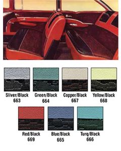 Chevy Interior Package Kit, 2-Door Sedan, Bel Air, 1957