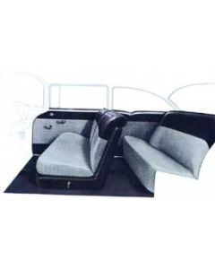 Chevy Interior Package Kit, 150 2-Door Sedan, 1955, Gray/Black Interior