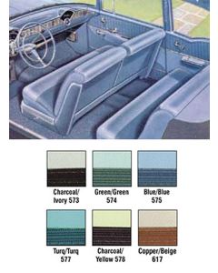 Chevy Preassembled Door & Quarter Interior Panels, 2-Door Sedan, Bel Air, 1956