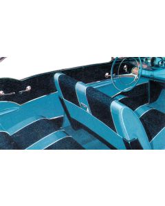 Chevy Preassembled Door & Quarter Interior Panels, 4-Door Hardtop, Bel Air, 1957