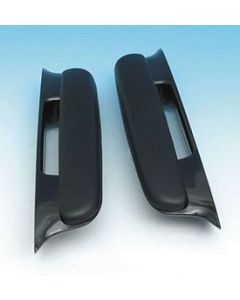 Chevy Door Armrests, Bel Air, Black, 1957